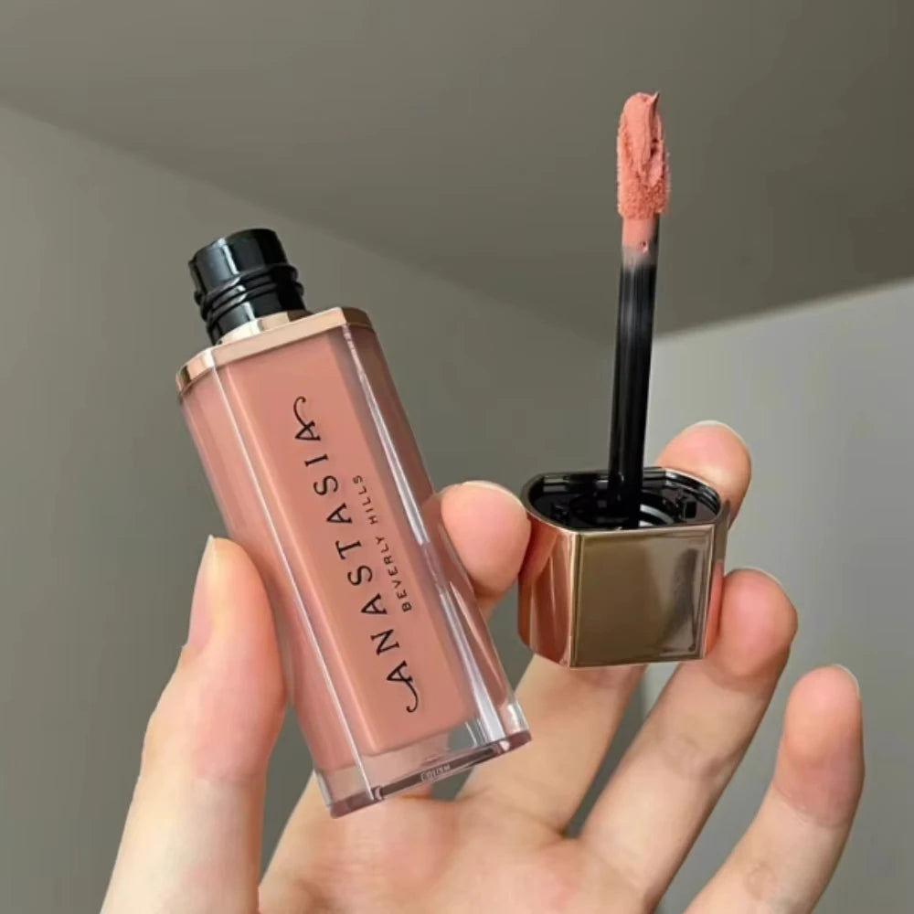 ANASTASIA Mirror Lip Glaze Moisturizing Waterproof Forming Quickly Grape Purple Water Light Lip Gloss Non-Sticky Red Jelly Lip