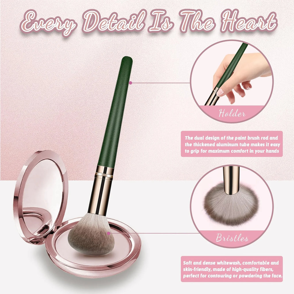 14pcs Soft Makeup Brush Set, Foundation Brush Loose Powder Eyeshadow Brushes, Complete Makeup Tool Set for Beginners And Profess