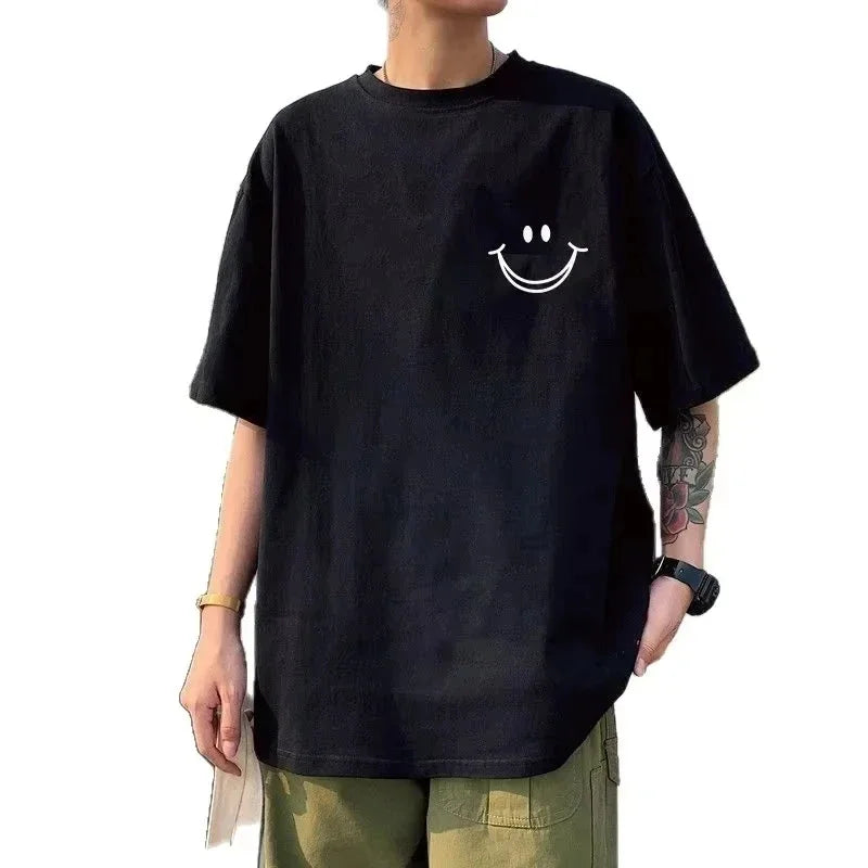 2026 New Men's Fashion International Brand Paris Printed T-Shirt 100% Cotton Round Neck Casual and Luxurious Urban Trend Y2K