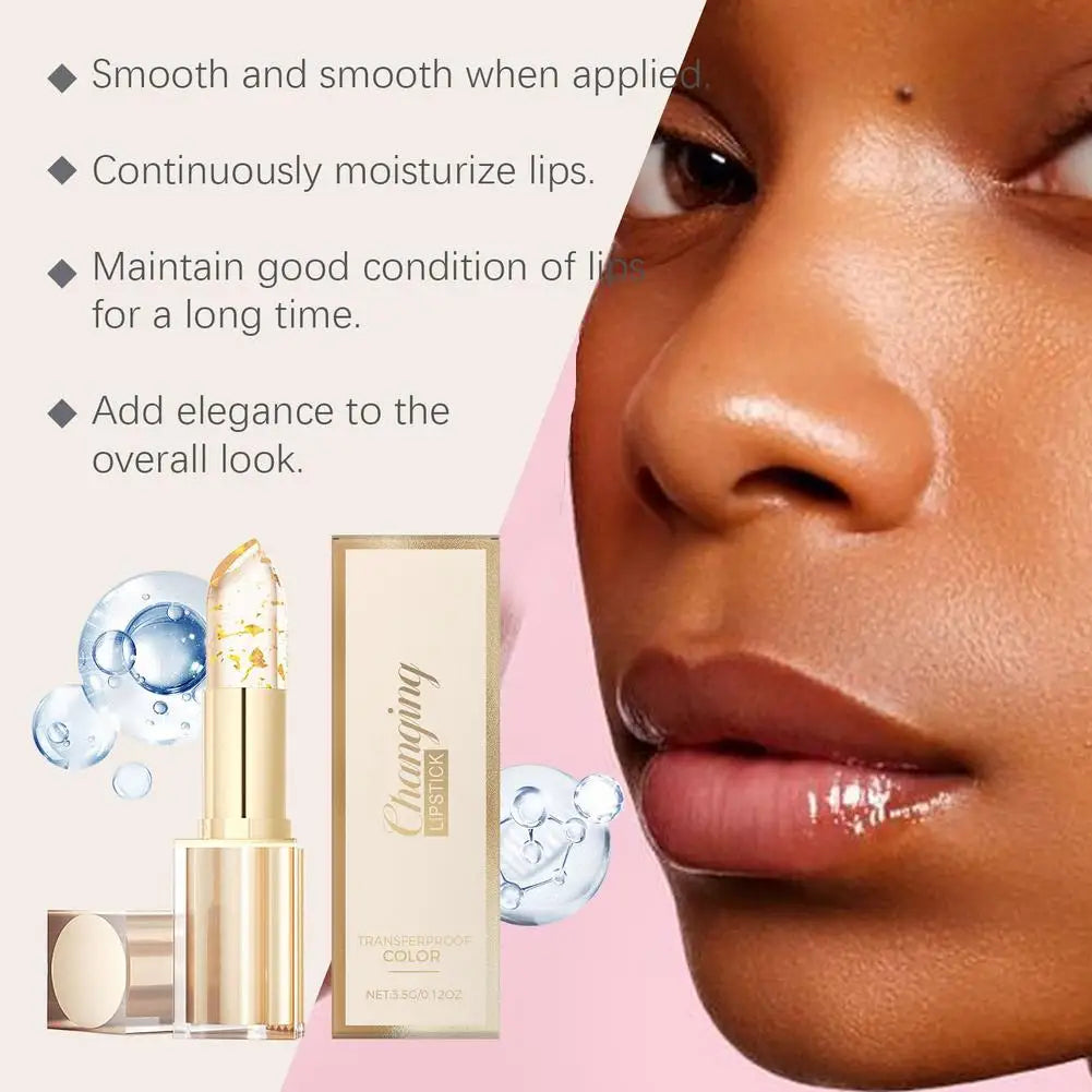 Color Changing Lipstick Deeply Moisturizing and Repairing Chapped Lip Lines Long Lasting 24H Moisturizing Glossy Shine Lip Gloss