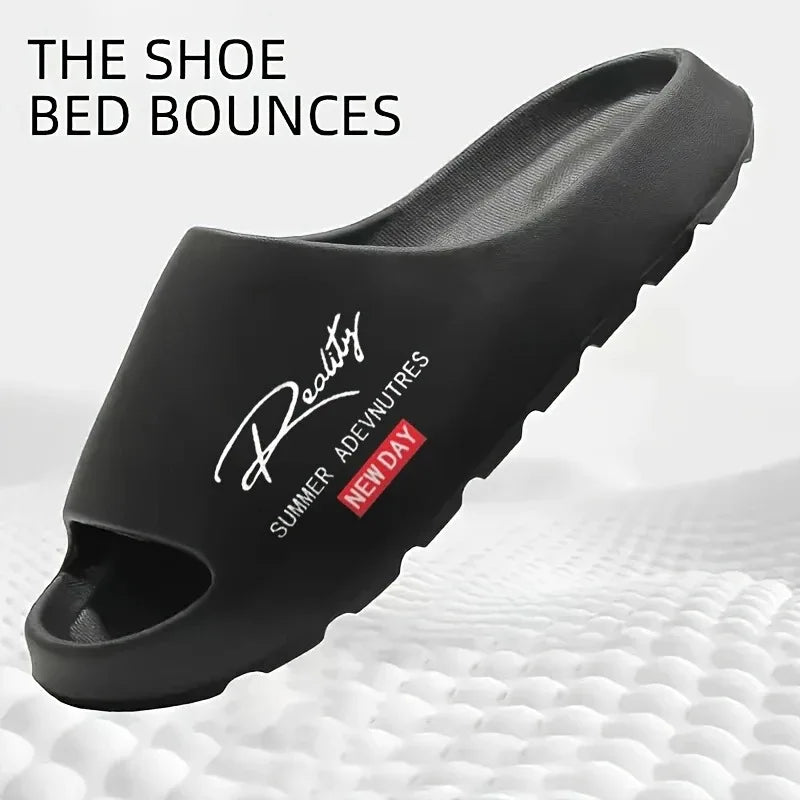 Men's High-End Summer Slippers with a Soft, Comfortable Feel, Couple's Style, Trendy Indoor and Outdoor Casual Fashion Slippers