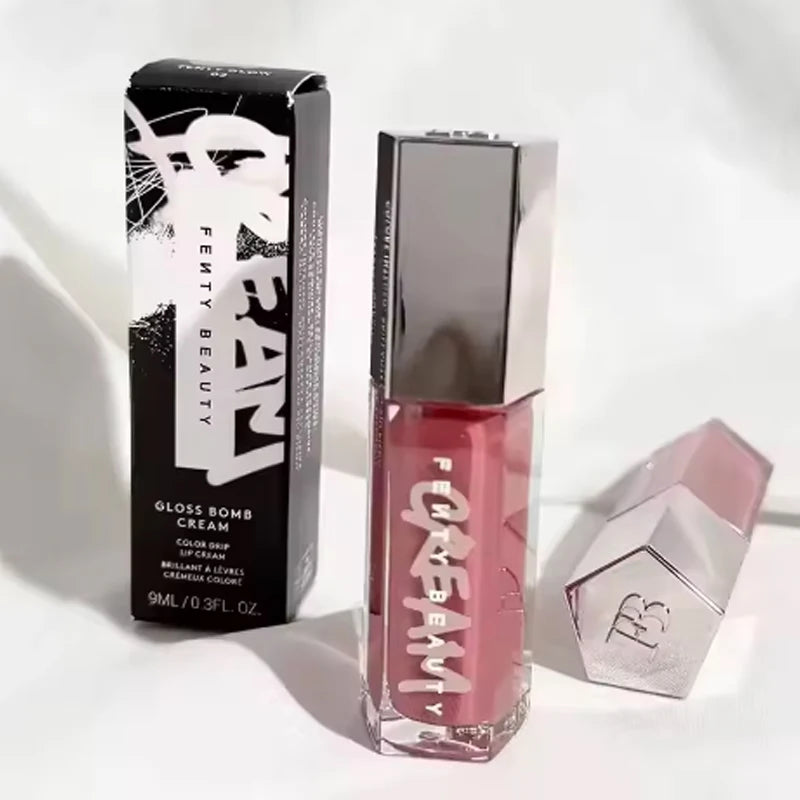 Hot Fenty Beauty Lip Gloss Waterproof Liquid Lipstick Nude Pink Lips Tint Makeup Lip Glaze Cosmetics Red Lip Female Cosmetics