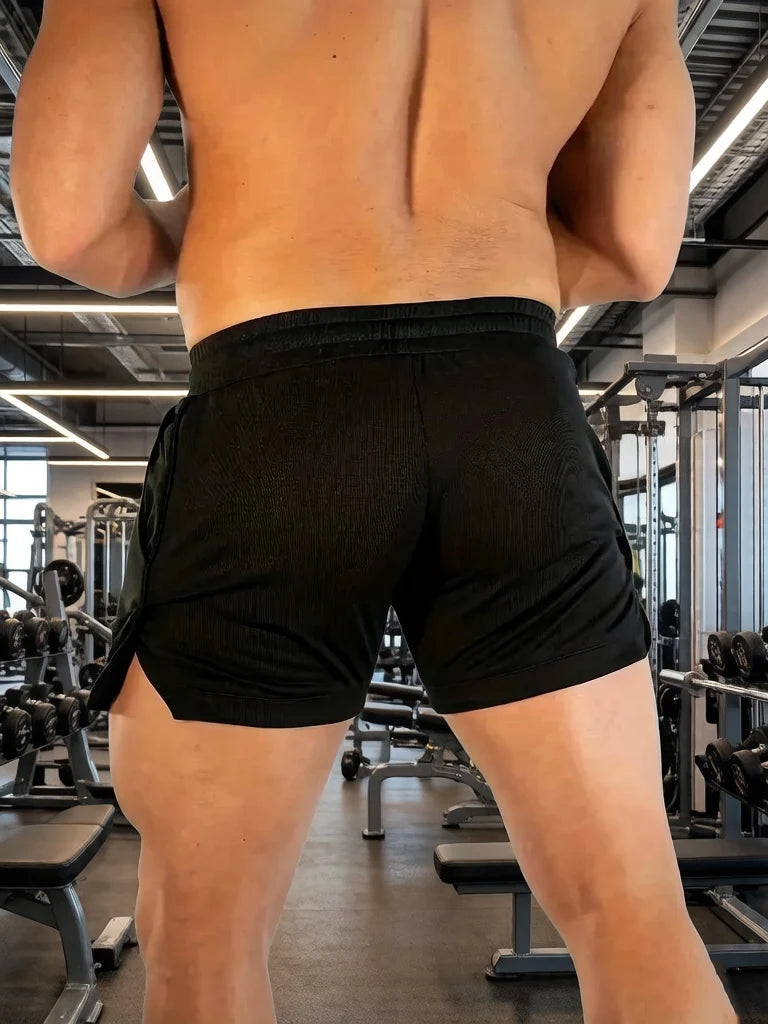 Men's Sports Shorts Have A Slim Fit And Modern Smooth-cut Design They Are Flexible And Stylish For Sports Activities