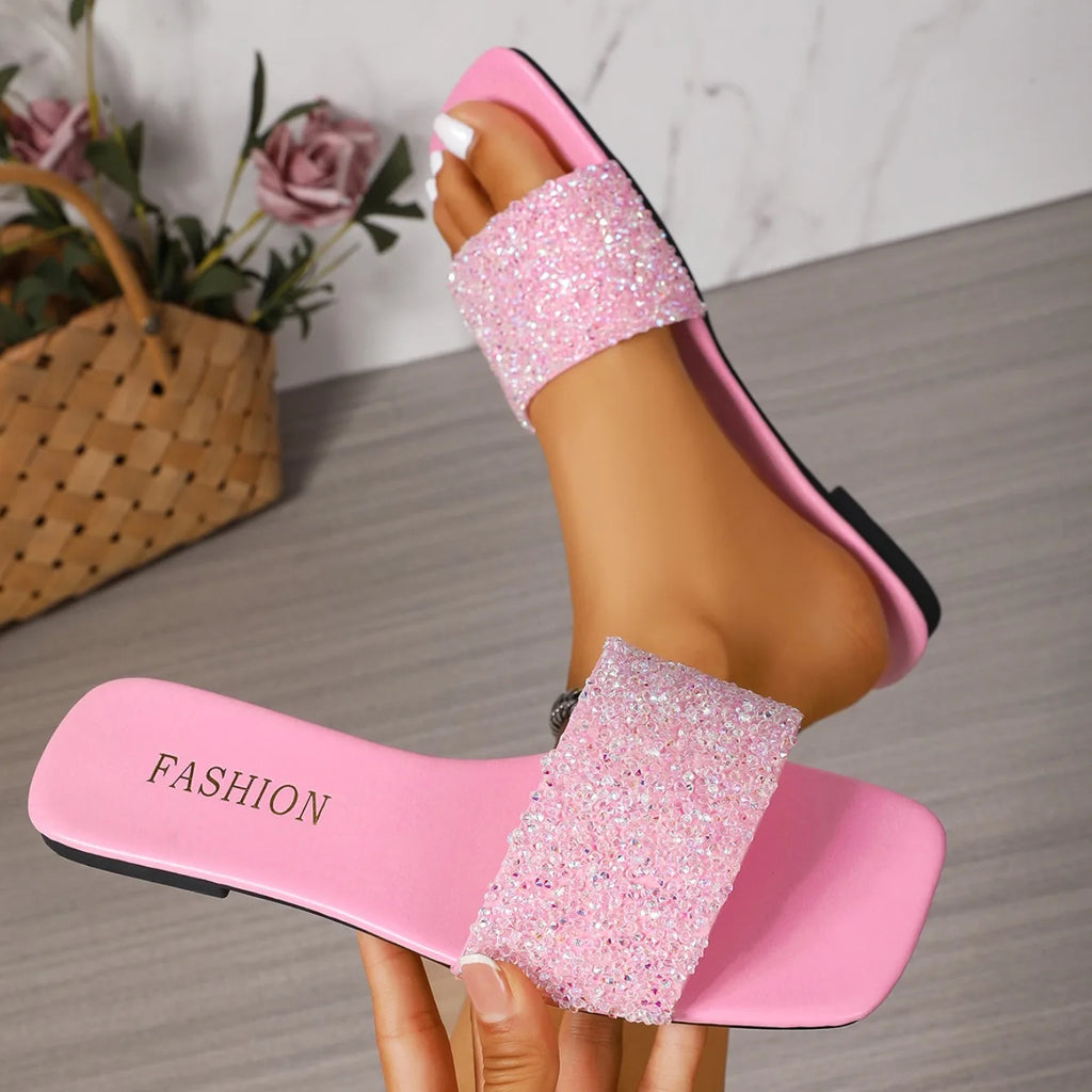 Women Slippers  Platform Flats Outdoor Slippers2025 New Summer Fashion Sandals Fashion Beach Slippers Thick Sole Slides Women