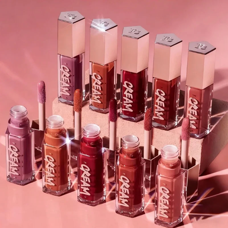 Hot Fenty Beauty Lip Gloss Waterproof Liquid Lipstick Nude Pink Lips Tint Makeup Lip Glaze Cosmetics Red Lip Female Cosmetics