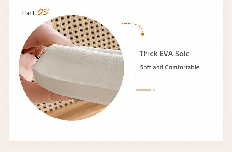 Summer Men Slippers Indoor Women Bathroom Soft Sole Non-slip Slides Home Cartoon Bear Flip Flops Beach Sandals Ladies Shoes