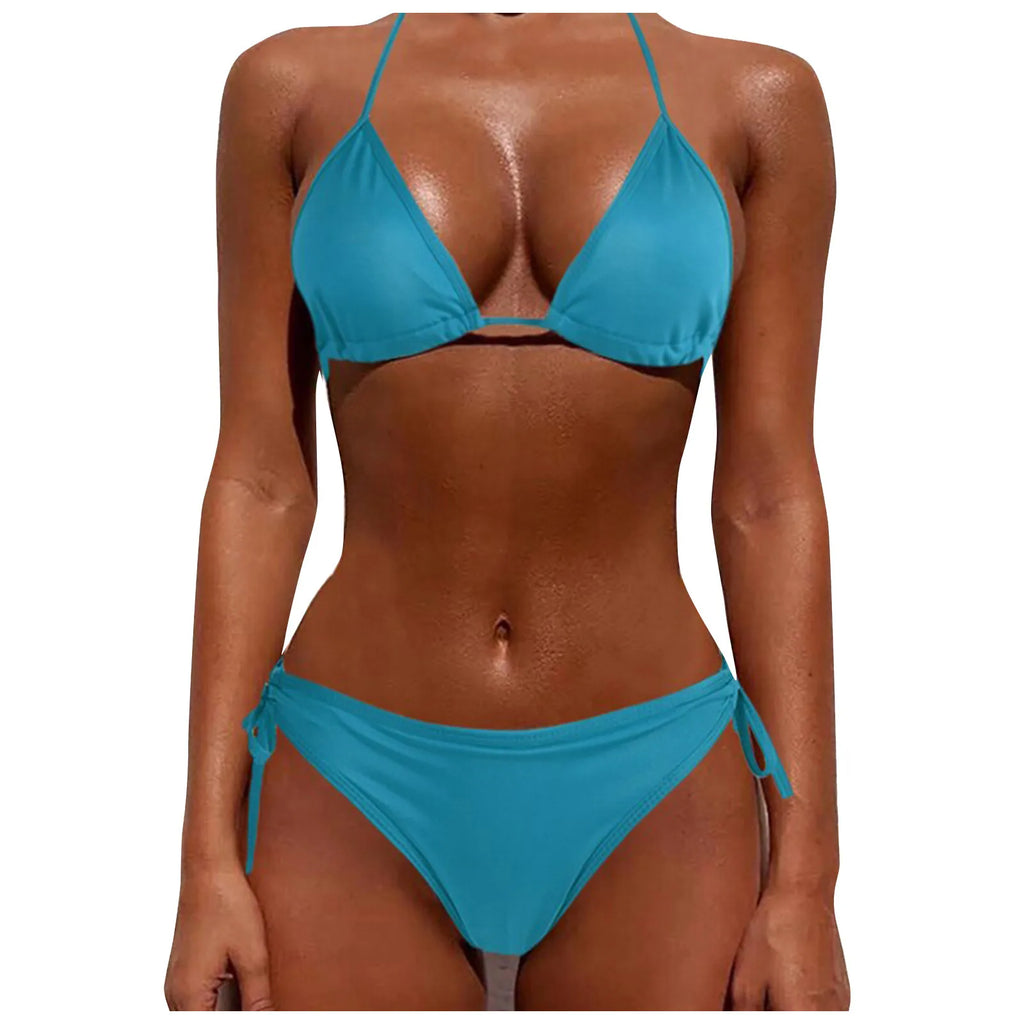 New Brazilian Swimsuit Women Sexy Bikini Set Push-Up Padded Bra Thong Two Pieces Swimwear Beachwear Bathing Suit Femme