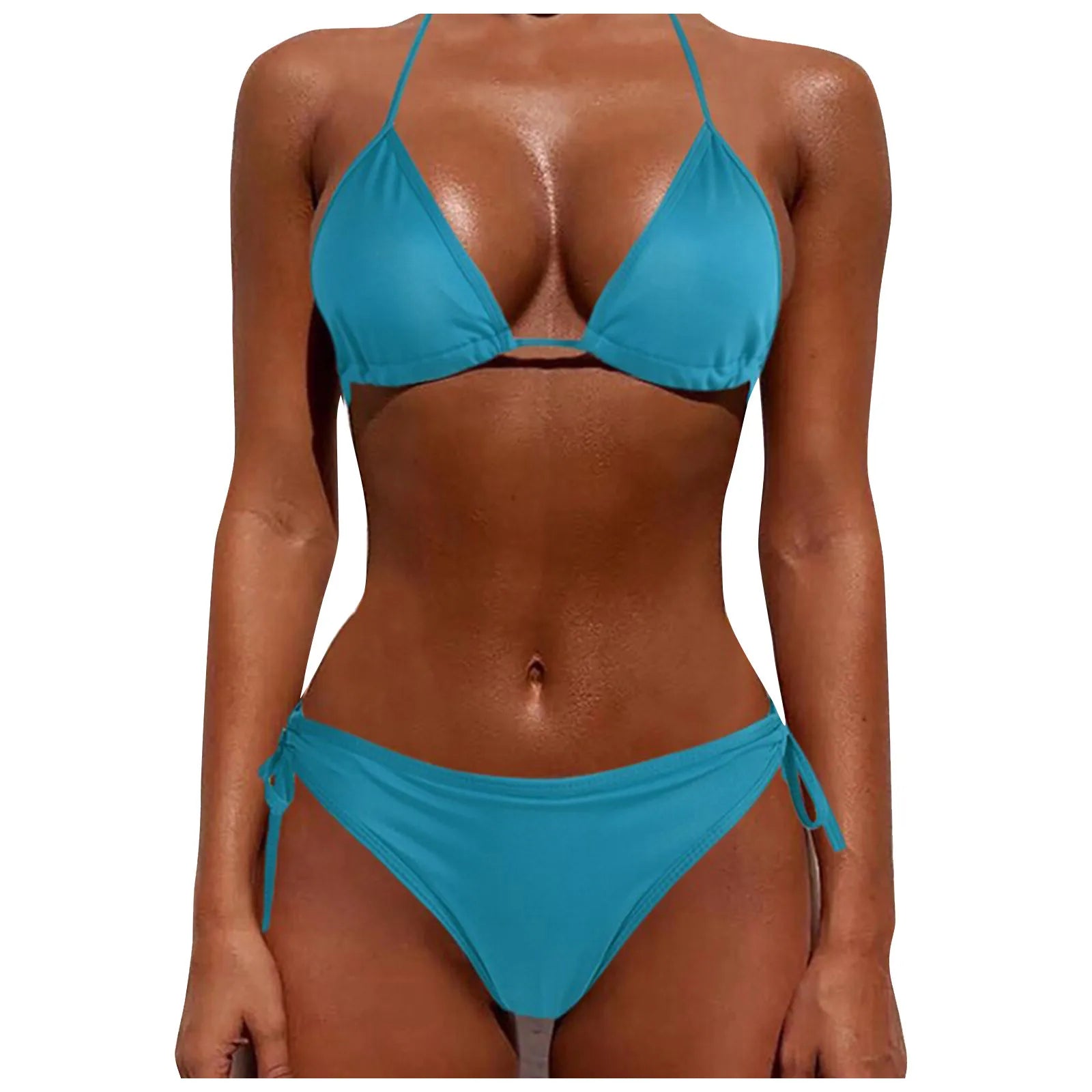New Brazilian Swimsuit Women Sexy Bikini Set Push-Up Padded Bra Thong Two Pieces Swimwear Beachwear Bathing Suit Femme