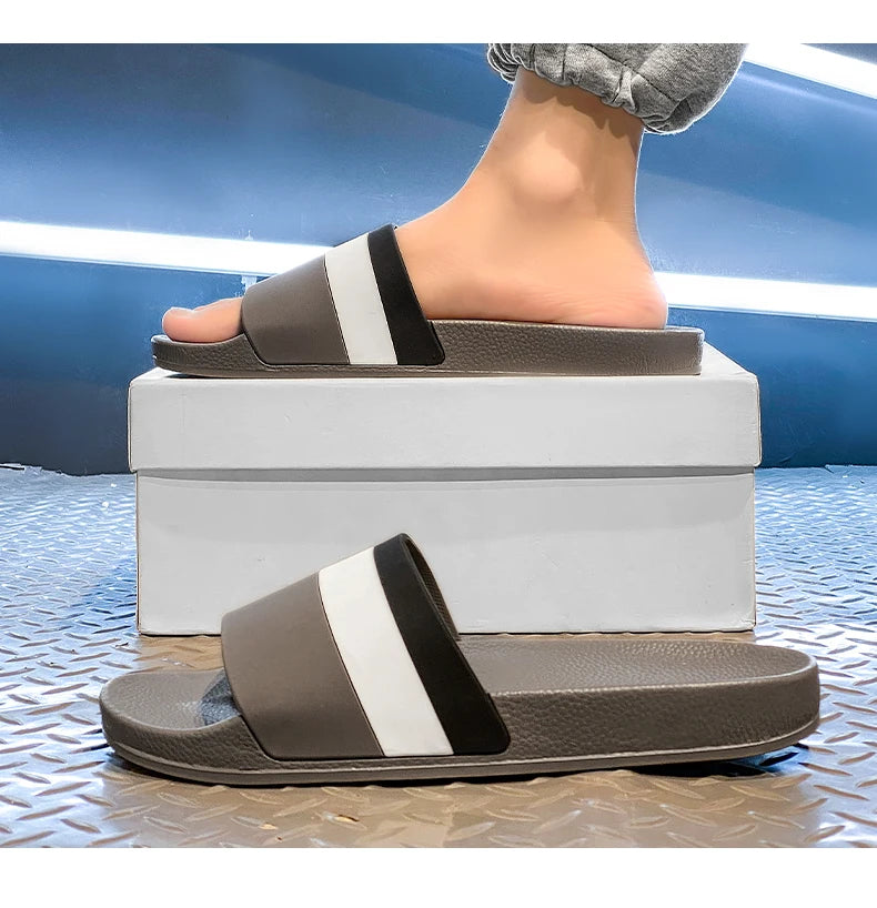 Summer Fashion Men Slippers Comfort Women Sandals Non-slip Indoor Home Bathroom Slides Garden Shoes Outdoor Beach Casual Shoes