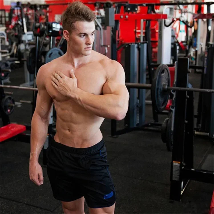 Summer Running Shorts Men Jogging Fitness beach Shorts Quick Dry Gym basketball pants Sports mesh Short Pants men's sweatpants