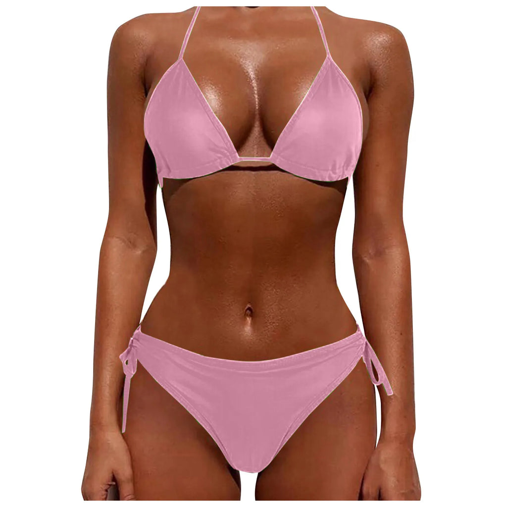 New Brazilian Swimsuit Women Sexy Bikini Set Push-Up Padded Bra Thong Two Pieces Swimwear Beachwear Bathing Suit Femme