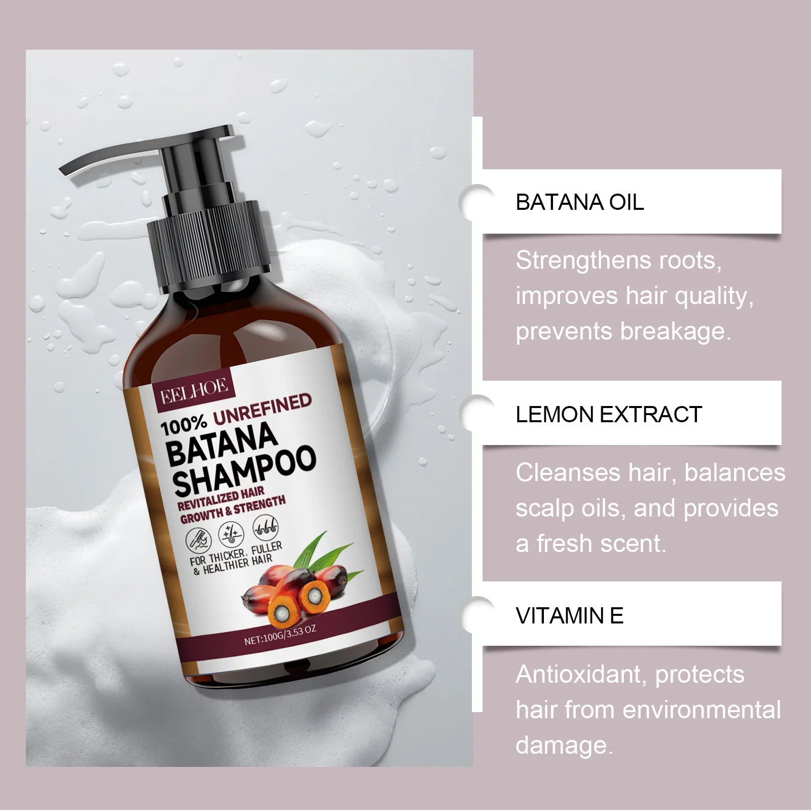 Batana Hair Growth Oil Conditioner Anti Hair Loss Products Fast Growing Hair Mask Nourishing Repair Roots Hair Care for women