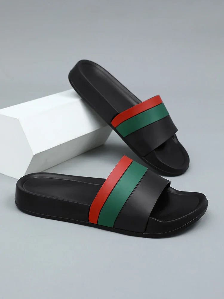 Fashion Brand Summer Slippers Man Indoor Outdoor Slippers Men Comfortable Non-Slip Men Slides Plus Size 40-48 pantuflas hombre