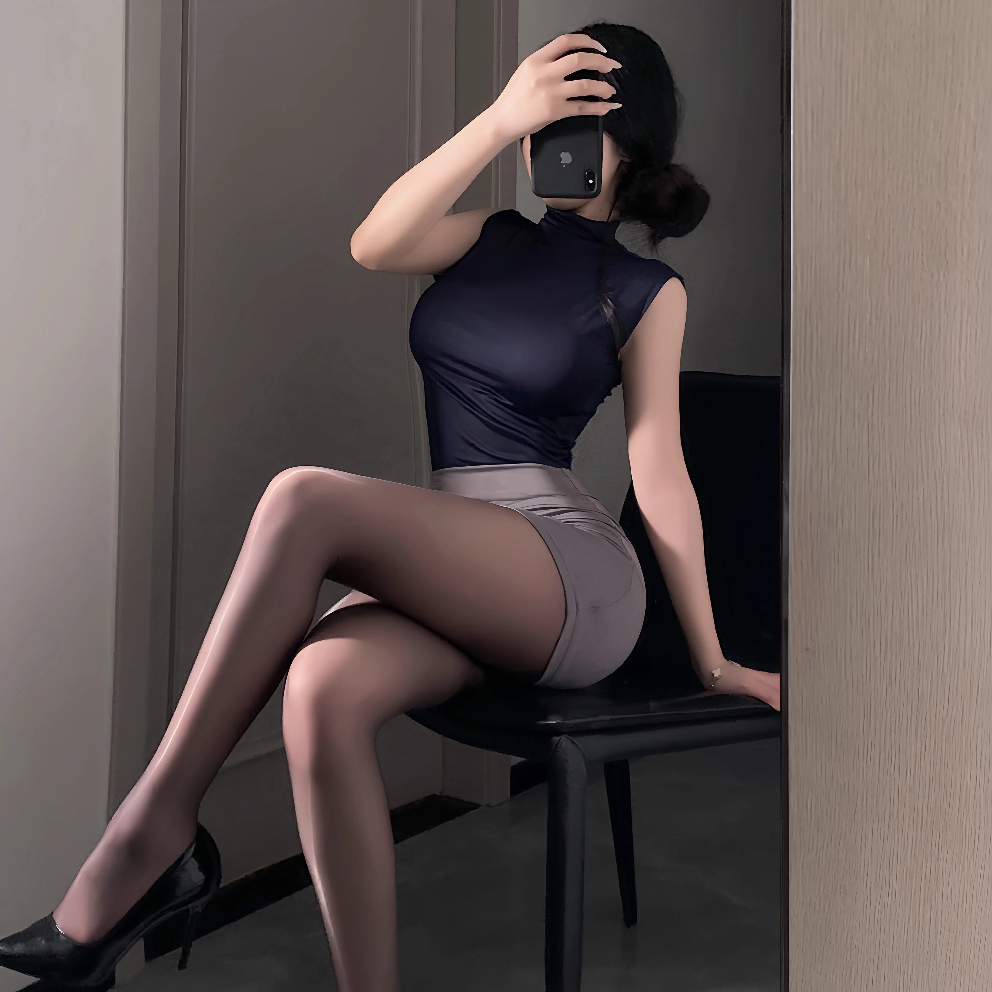 Sexy Office Lady Cosplay Costumes Erotic Lingerie Hip Wrap Skirt Women's Secretary Roleplay Uniform Temptation Mini Dress