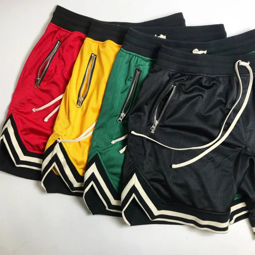 Men's Sports Shorts Basketball Mesh Quick Dry Gym Shorts for Summer Fitness Joggers Casual Breathable Short Pants Scanties Male