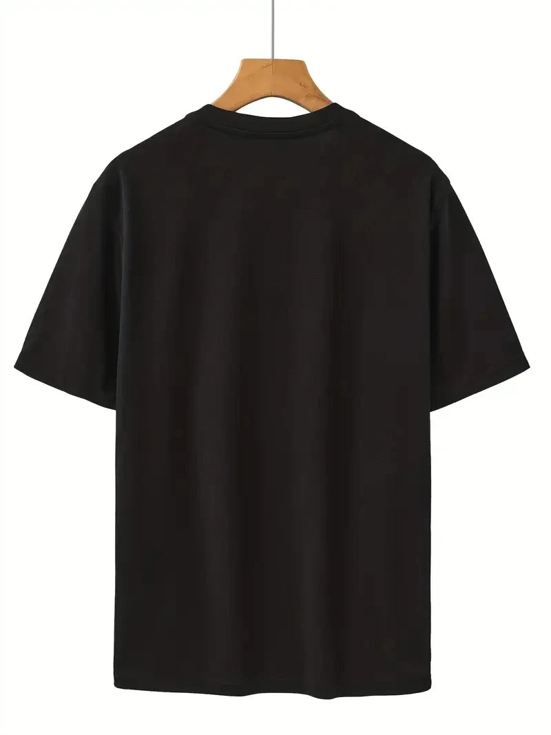 1-3 pieces Men's T-Shirts - Soft Breathable Polyester Crewneck Tees in  Lightweight Summer Shirts for Everyday & Formal Wear