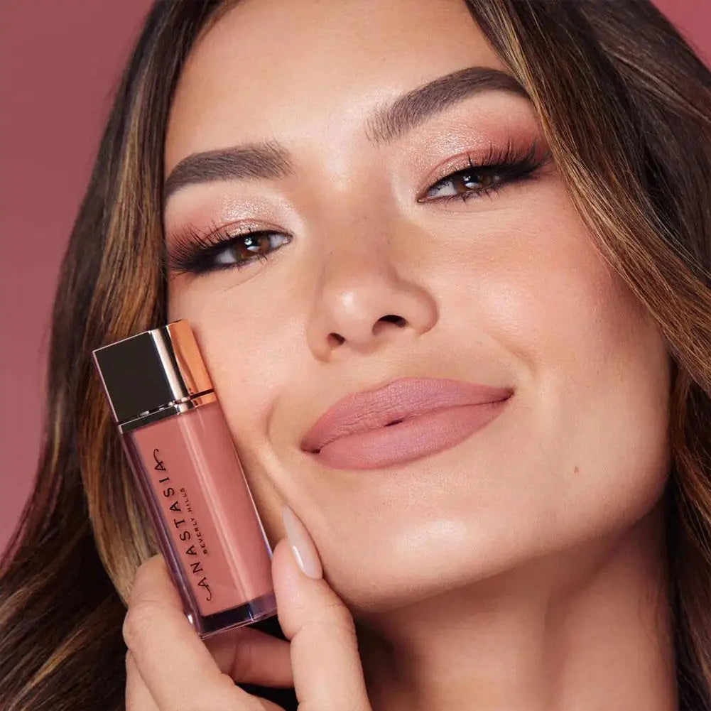 ANASTASIA Mirror Lip Glaze Moisturizing Waterproof Forming Quickly Grape Purple Water Light Lip Gloss Non-Sticky Red Jelly Lip