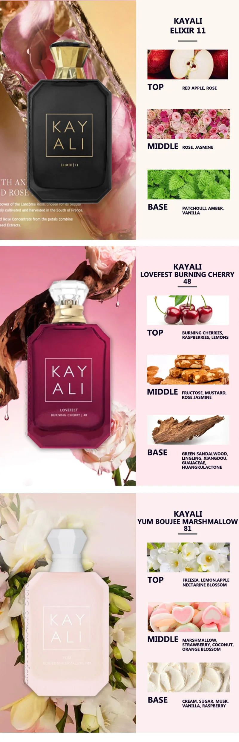 100ML Kayali Original Arabian Women Perfume Middle Eastern Brand Perfume High Quality Long-lasting Fragrance Eau De Parfume
