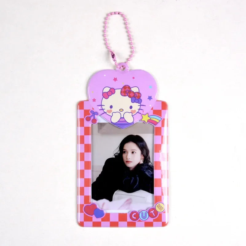 Sanrios ID Card Holder Lanyard Porta Credencial Pochacco Kuromi credit Card Case Cover with Neck Strap for Work Kawaii Accessory