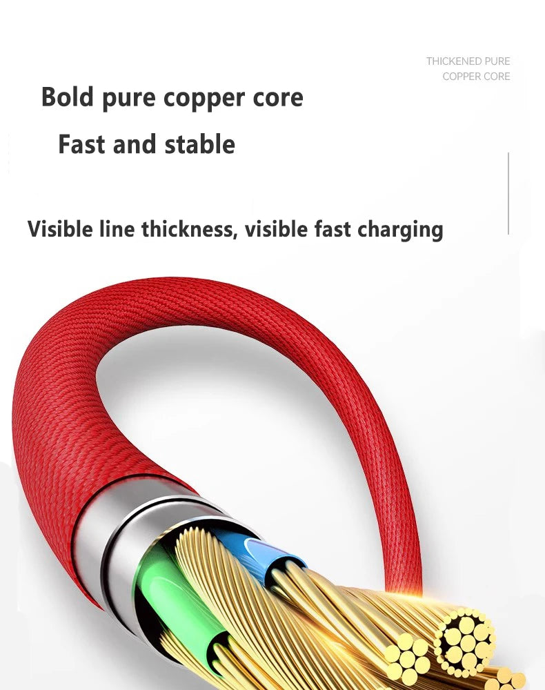 90 Degree USB Cable For iPhone 14 13 12 11 Pro Max X XR 6s 7 8 Plus 2m 3m Lead Mobile Phone Fast Charging Cord Data Charger Wire