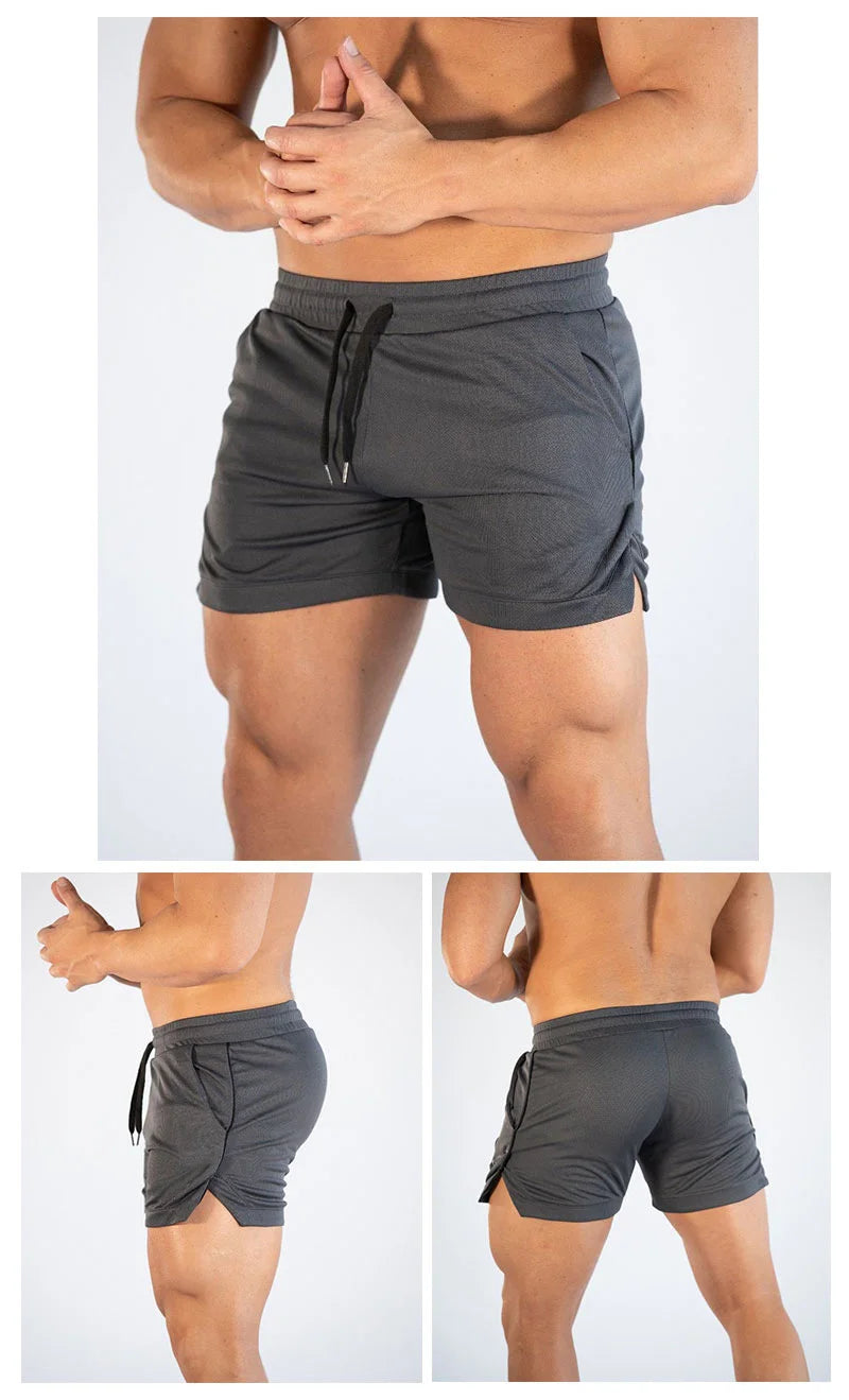 2024 Summer Sport Shorts Men Fitness Sweatpants Bodybuilding Short Pants Mens Gym Quick Dry Brand Jogging Mesh Men Shorts