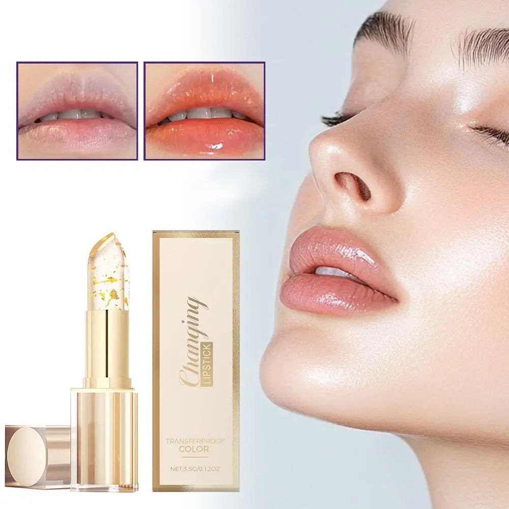 Color Changing Lipstick Deeply Moisturizing and Repairing Chapped Lip Lines Long Lasting 24H Moisturizing Glossy Shine Lip Gloss