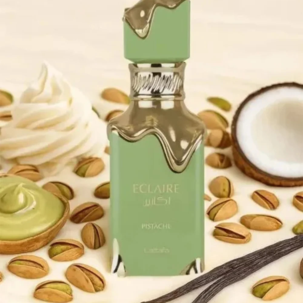 Lattafa Eclaire Eau de Original Parfum 100ml Fragrance With Sweet Notes of Pistachio Vanilla and Praline for Men and Women