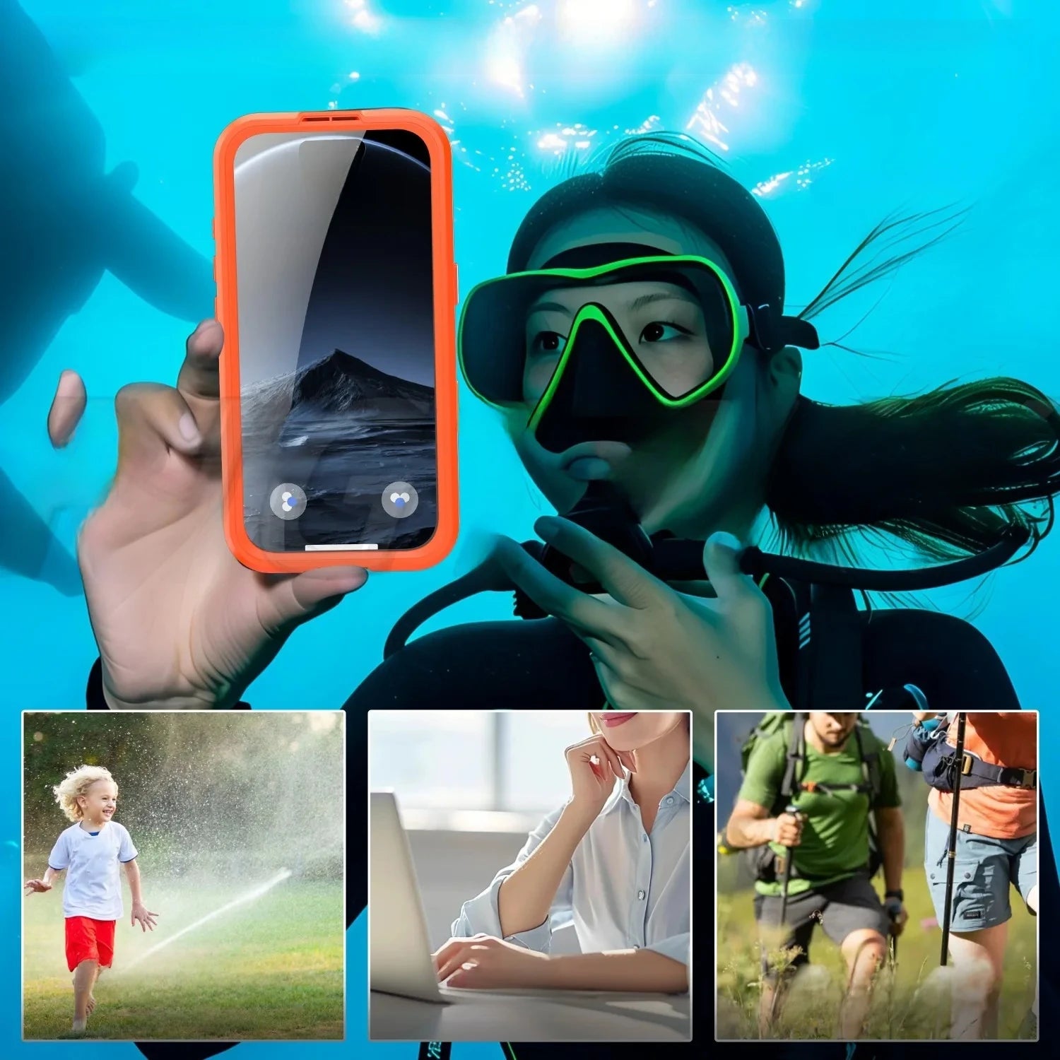 Specially Designed Waterproof Phone Cases For iPhone 17 Pro Max, 17 Air, 16 Plus Pro Max, Suitable For Beach Swimming, Surfing