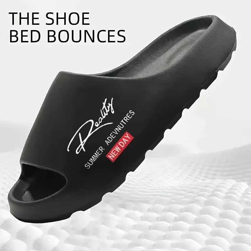 Men's High-End Summer Slippers with a Soft, Comfortable Feel, Couple's Style, Trendy Indoor and Outdoor Casual Fashion Slippers