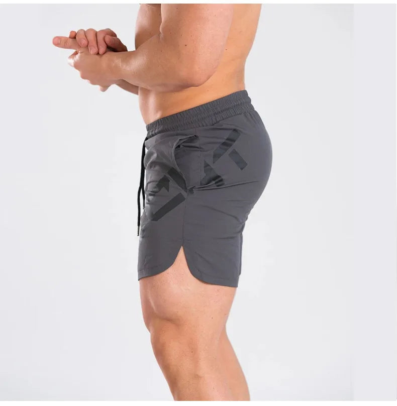 Men's Summer Gym Fitness Skinny Casual Shorts Man Sports Muscle Quick Dry Basketball Short Pants Beach Running Jogger Sweatpants