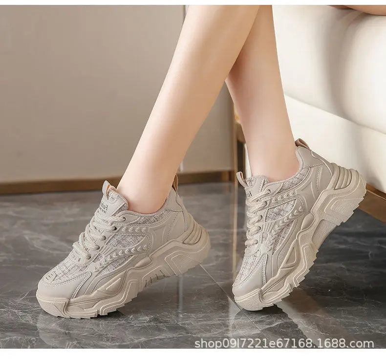 Women Sneakers 20245New Fashion Chunky Sneakers Women Outdoor Tennis Platform Sports Shoes for Women Lightweight Designer Shoes
