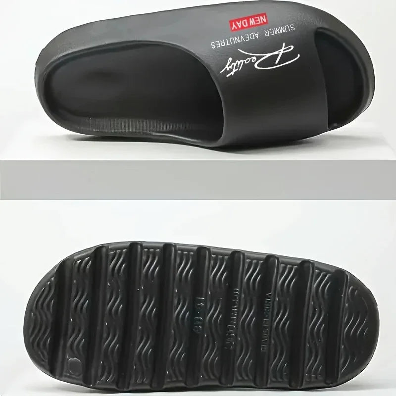 Men's High-End Summer Slippers with a Soft, Comfortable Feel, Couple's Style, Trendy Indoor and Outdoor Casual Fashion Slippers