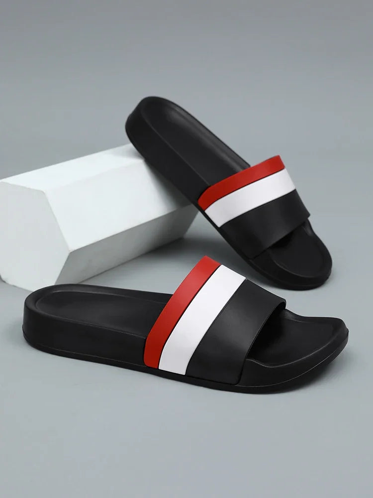 Fashion Brand Summer Slippers Man Indoor Outdoor Slippers Men Comfortable Non-Slip Men Slides Plus Size 40-48 pantuflas hombre
