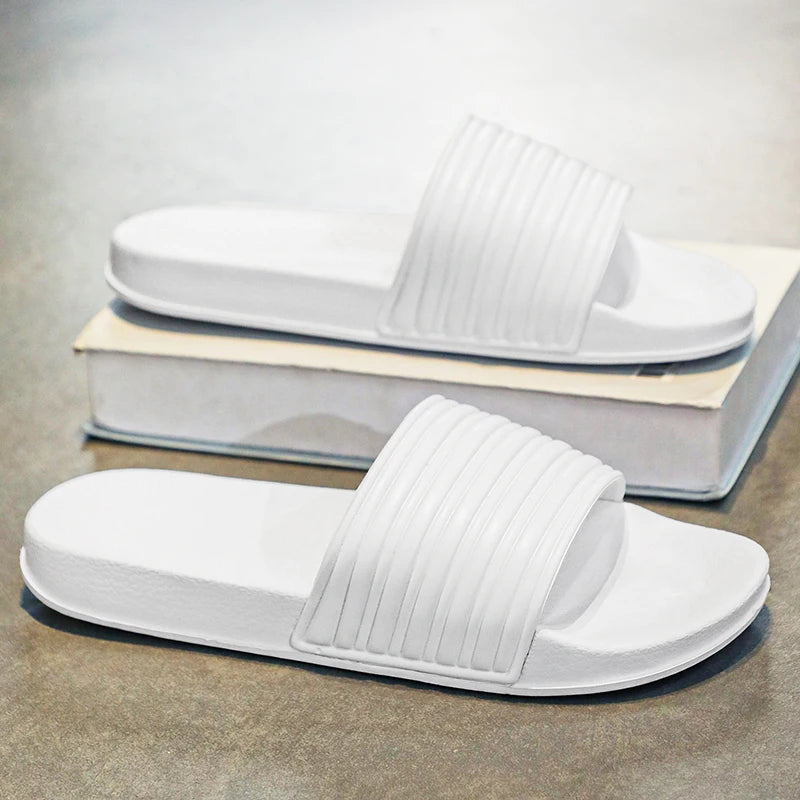 Summer Fashion Men Slippers Comfort Women Sandals Non-slip Indoor Home Bathroom Slides Garden Shoes Outdoor Beach Casual Shoes