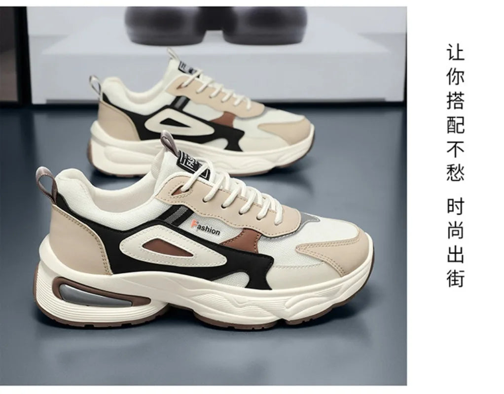 2025 Trendy Sneakers for Men Shoes Summer Outdoor Wear-Resistant Casual Sports Skateboard Shoes Fashion Breathable Shoes