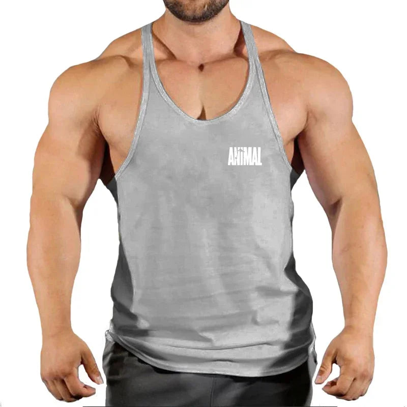 Summer Brand Fitness Tank Top Men Bodybuilding 2022 Gyms Clothing Fitness Men Shirt slim fit Vests pure cotton Singlets Muscle T
