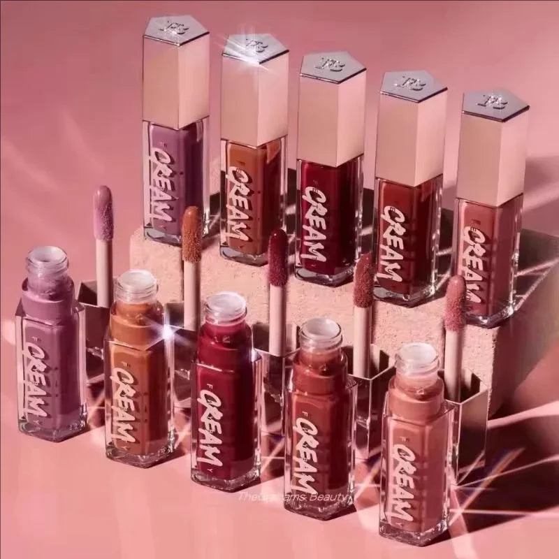 Hot Fenty Beauty Lip Gloss Waterproof Liquid Lipstick Nude Pink Lips Tint Makeup Lip Glaze Cosmetics Red Lip Female Cosmetics