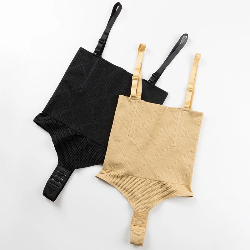 Thong Bodysuit Shapewear Women Underbust Body Shaper Tummy Control Slimming Underwear Push Up Butt Lifter Abdomen Shapers Corset
