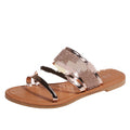 Shiny Flat Slippers for Women - Summer Collection