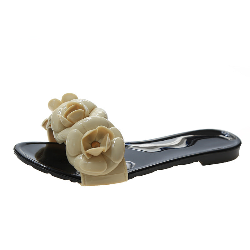 Camellia Jelly Sandals and Slippers for Women