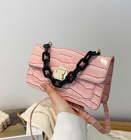 Fashionable Crocodile Pattern Handbag for Women