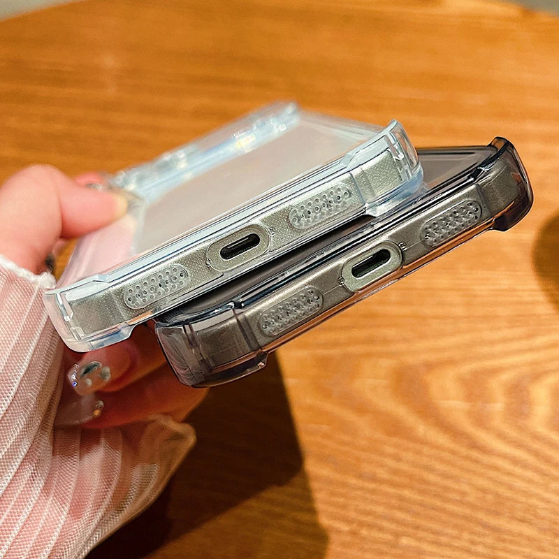 Christmas Tree Elk Phone Case For iPhone Air 17 Pro Max 16 15 Pro Max 14 13 12 Pro 11 Shockproof Soft Silicone Transparent Cover