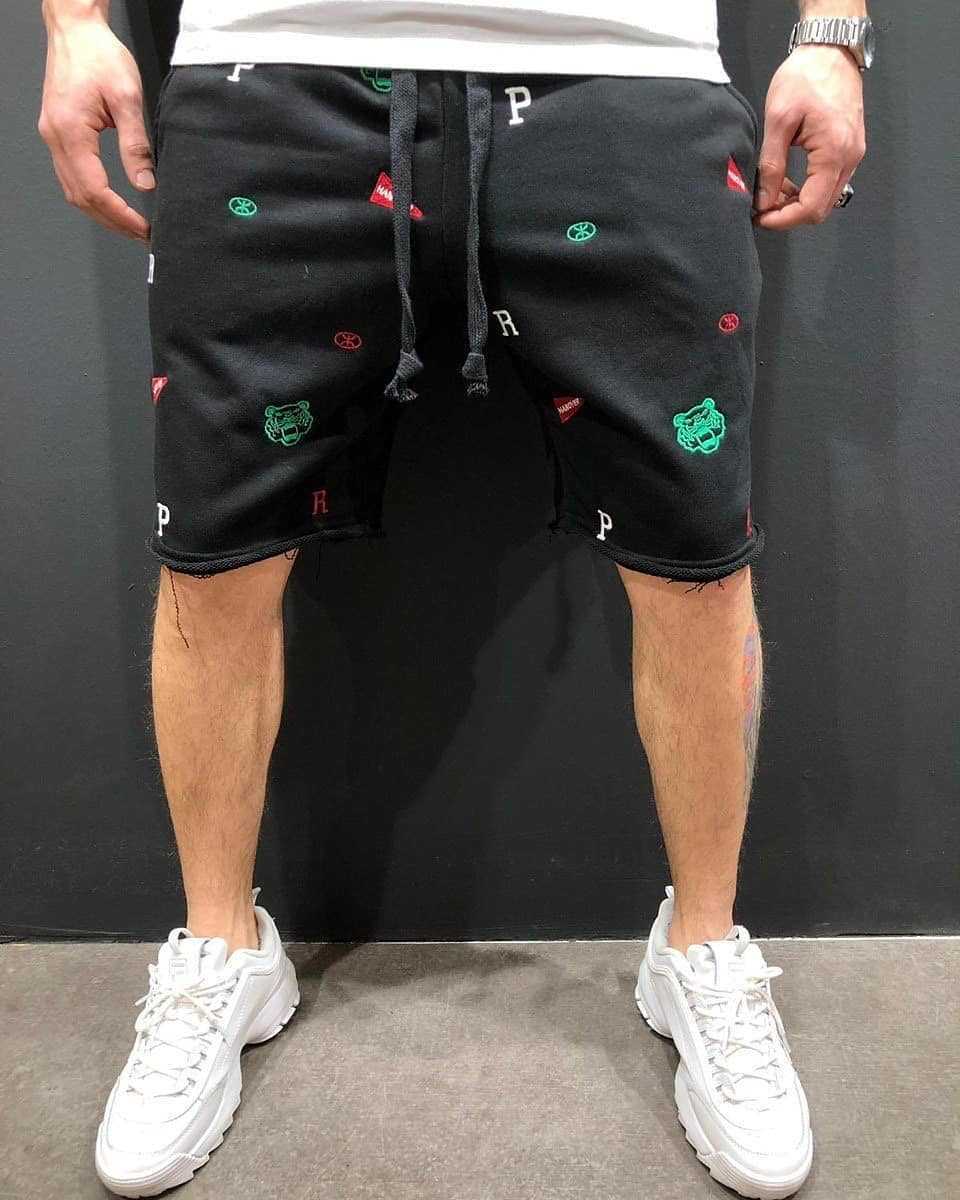 Men's Summer High Street Loose Breathable Gym Shorts