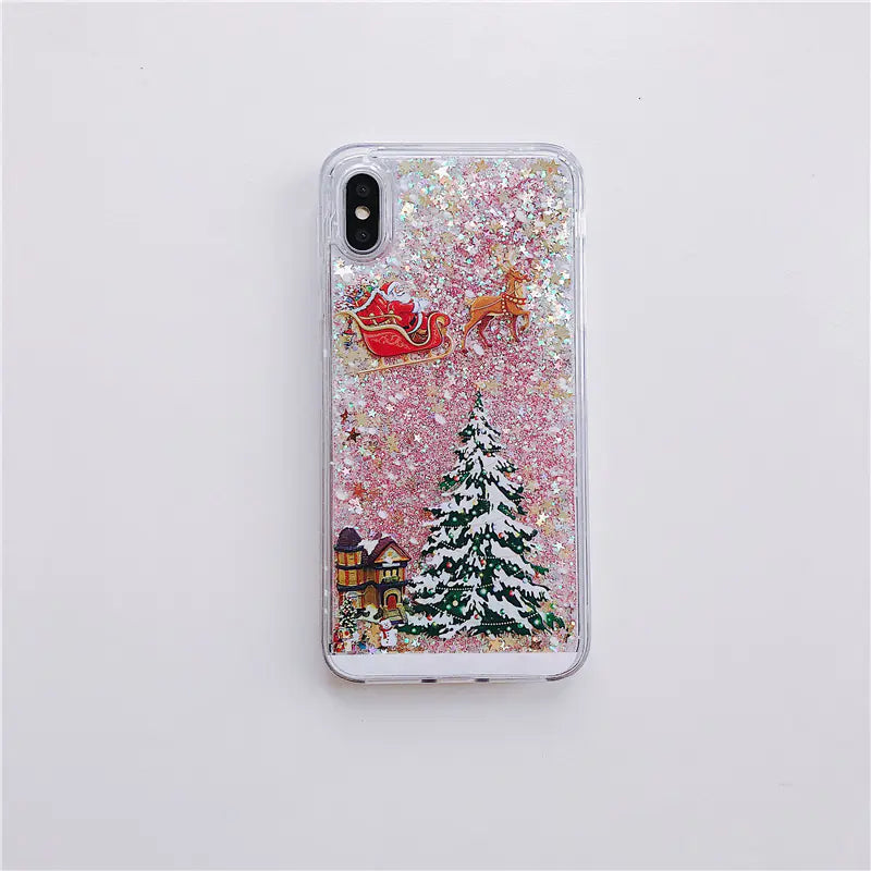 Santa Claus Christmas Tree Phone Case for iPhone & Samsung