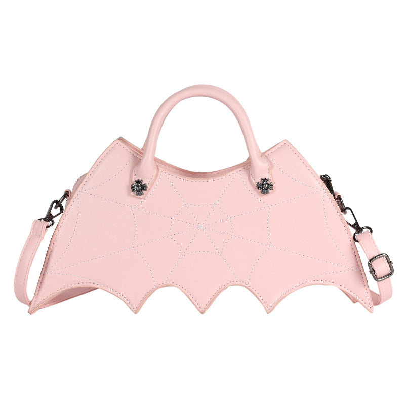 Retro Punk Style Embroidered Crossbody Handbag for Women