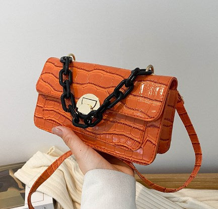 Fashionable Crocodile Pattern Handbag for Women