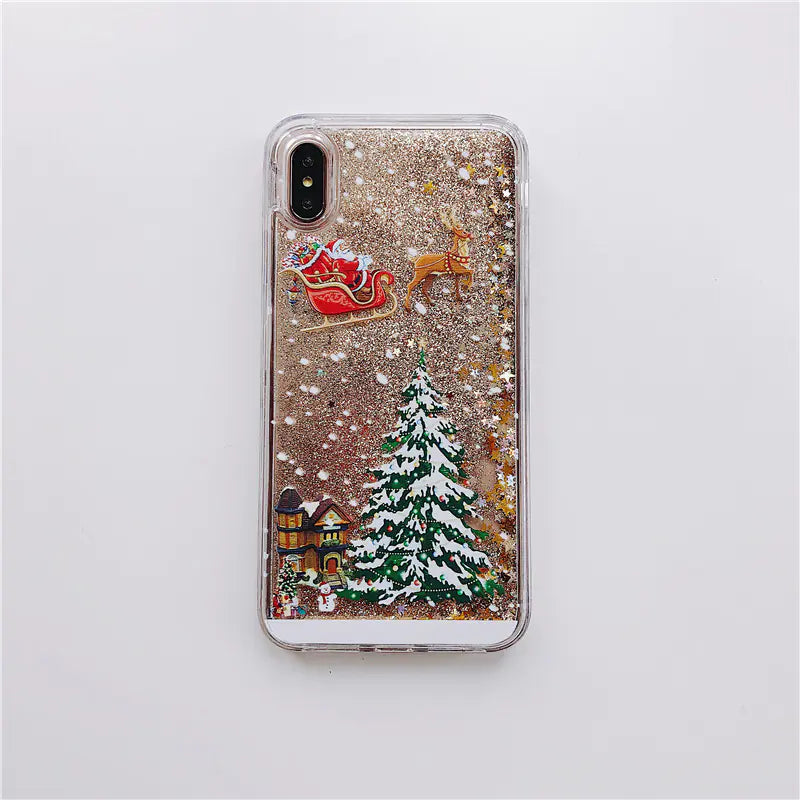 Santa Claus Christmas Tree Phone Case for iPhone & Samsung