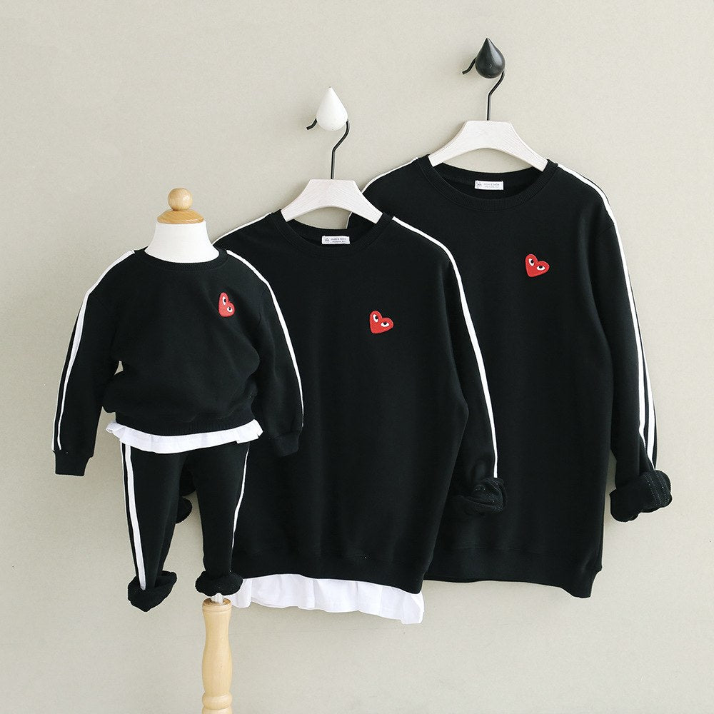 Kids Family Outfits, Trendy Cotton Hoodies Set