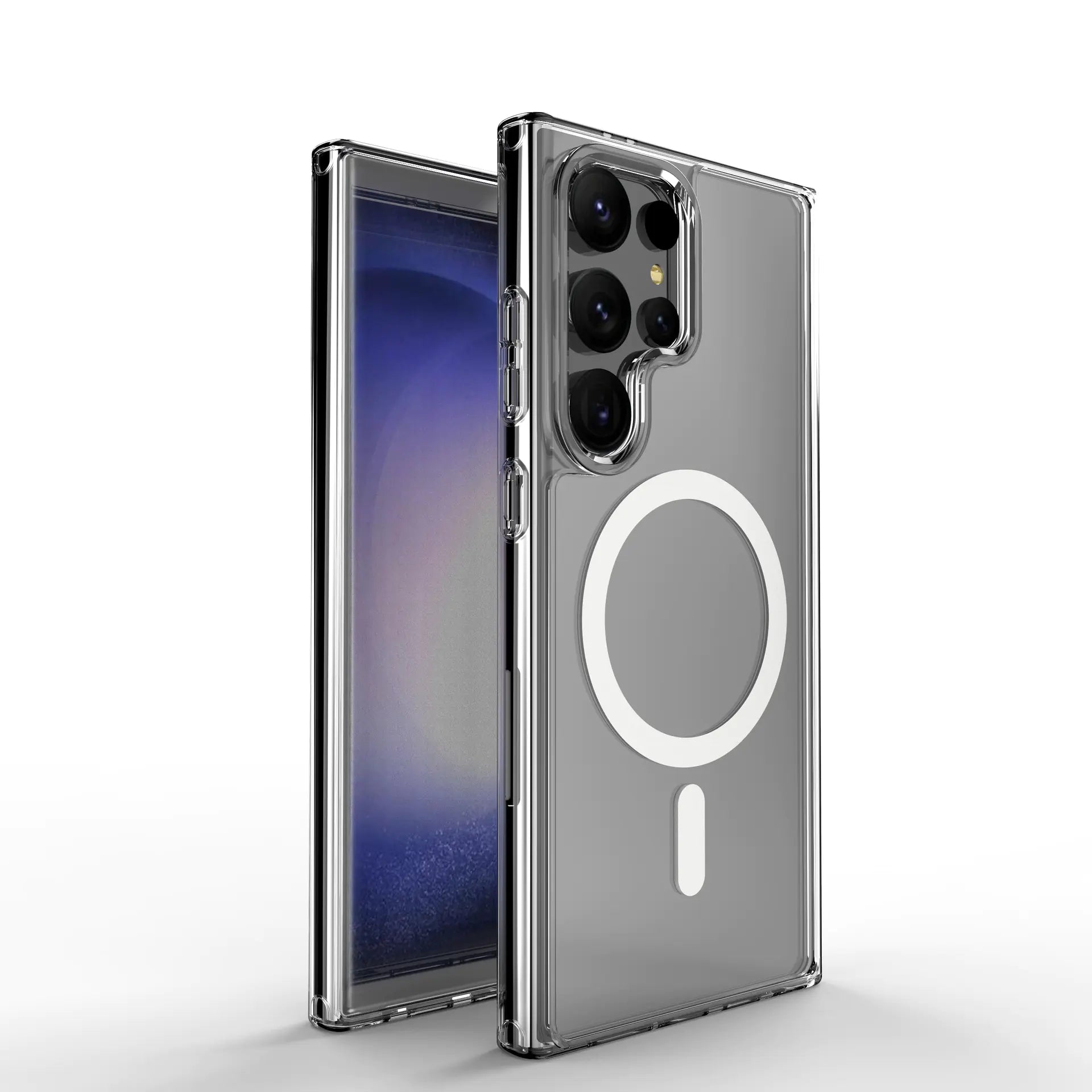 Transparent Magnetic Phone Case for Samsung S24 Ultra