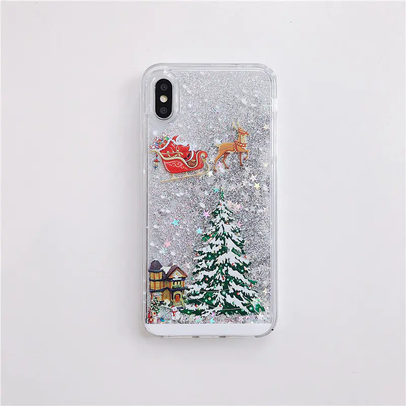 Santa Claus Christmas Tree Phone Case for iPhone & Samsung